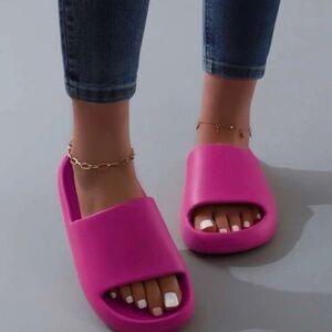 Women's Pink Slide Sandals